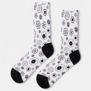 cartoon flowers socks
