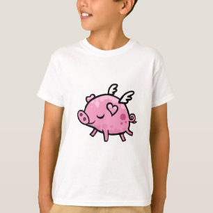 Cartoon Flying pig T-Shirt