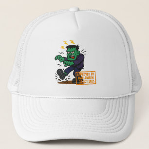 Cartoon Frankenstein – Approved by Halloween Trucker Hat