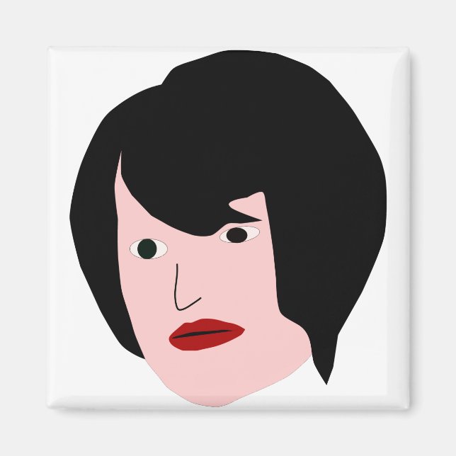Cartoon Frau Magnet (Front)