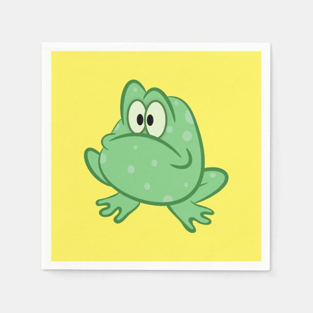 Cartoon Frog Napkin (Front)