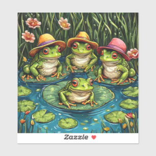 Cartoon frogs