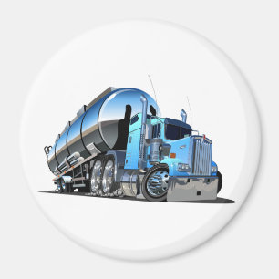 Cartoon fuel truck magnet