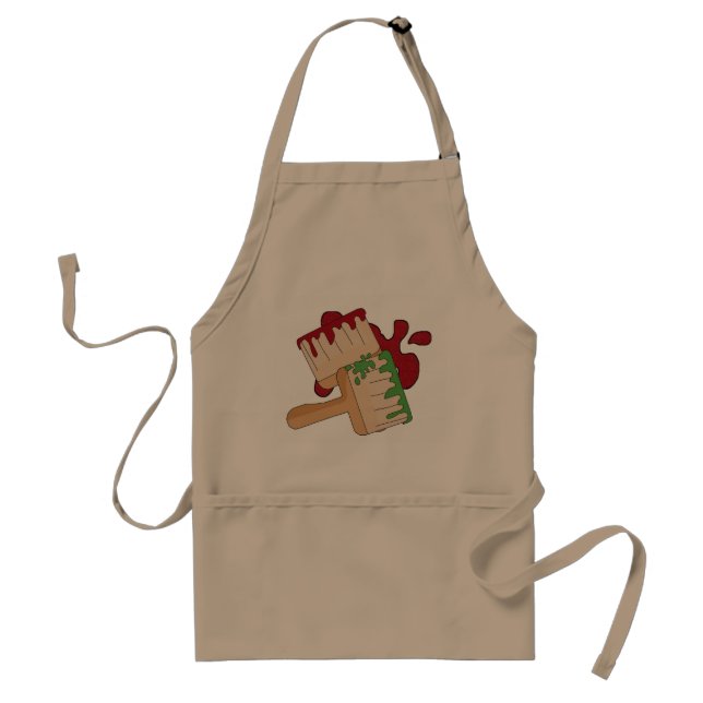 Cartoon Fun adult Painting apron (Front)