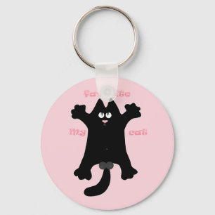 #cartoon #funny # cat throw pillow key ring
