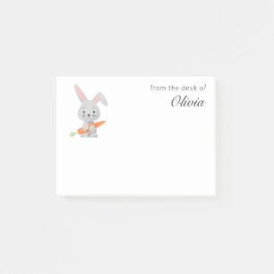 Cartoon Funny Cute Bunny Rabbit Carrot Post-it Notes