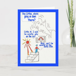 Cartoon funny humour Happy Birthday Card