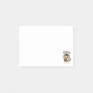 Cartoon Funny Scholar Cat Tuna Paws Post-it Notes