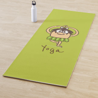 Cartoon funny yoga yoga mat