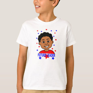 Cartoon Future Leader Boy Smiling T-Shirt