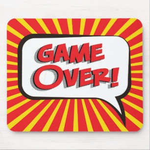 Cartoon GAME OVER Mouse Pad