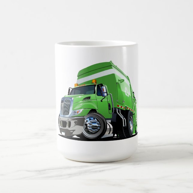 Cartoon garbage truck coffee mug (Center)