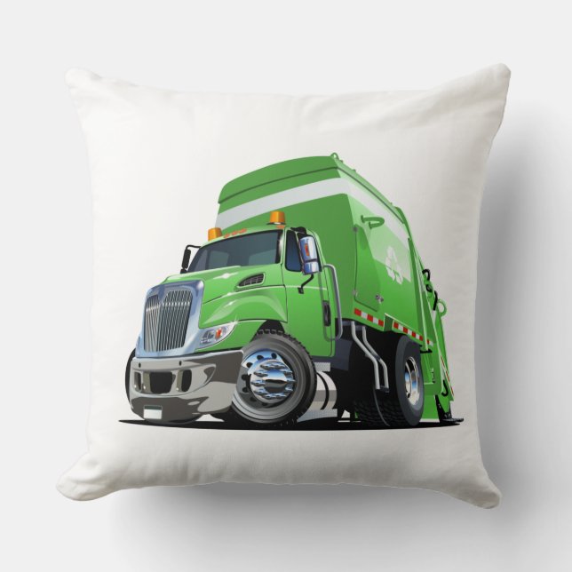 Cartoon garbage truck cushion (Front)