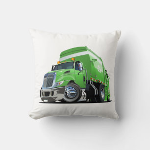 Cartoon garbage truck cushion