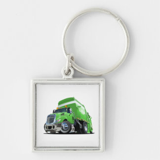 Cartoon garbage truck key ring