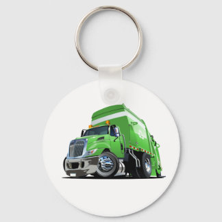 Cartoon garbage truck key ring