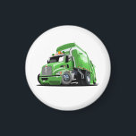 Cartoon garbage truck magnet<br><div class="desc">Cartoon garbage truck</div>