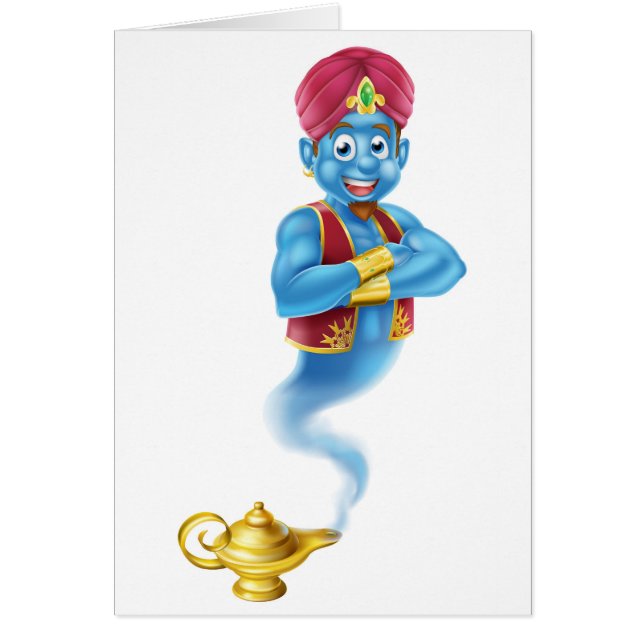 Cartoon Genie and Lamp (Front)