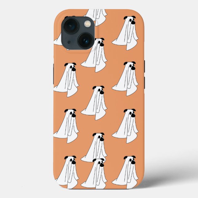 Cartoon Ghost Dog Halloween IPhone Case (Back)