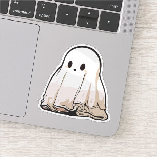 Cartoon ghost sticker