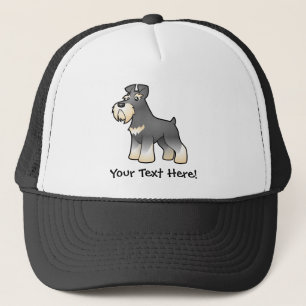Cartoon Giant/Standard/Miniature Schnauzer Trucker Hat