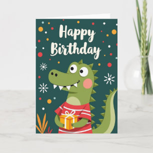 Cartoon Gift Birthday Card