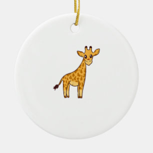 Cartoon Giraffe I Kids I Toddler Giraffe  Ceramic Ornament