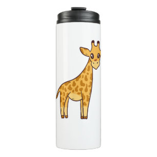 Cartoon Giraffe I Kids I Toddler Giraffe Thermal Tumbler