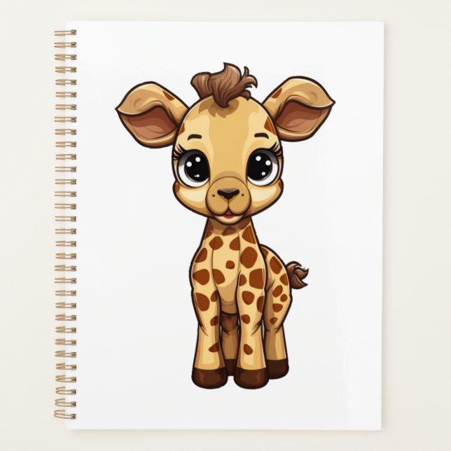 Cartoon giraffe illustration planner (Front)