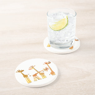 Cartoon Giraffes: The Herd Coaster