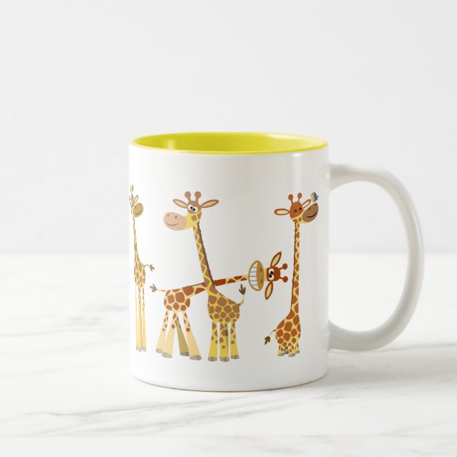 Cartoon Giraffes: The Herd Mug (Right)