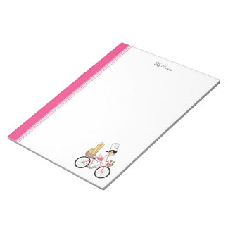 Cartoon Girl Recipe Notepad