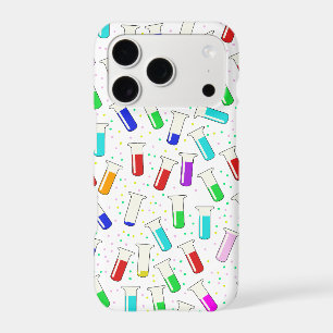Cartoon glass test tubes