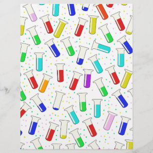 Cartoon glass test tubes