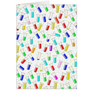 Cartoon glass test tubes