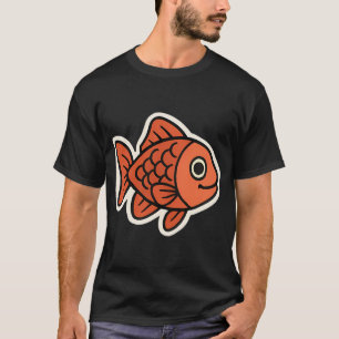 Cartoon Goldfish – Cute & Playful Fish Illustrat T-Shirt