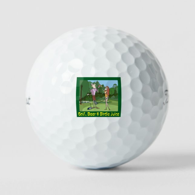 Cartoon Golf Golf Balls (Front)