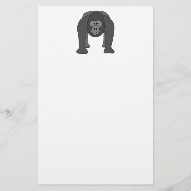 Cartoon Gorilla Stationery (Front)