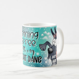Cartoon Great Dane Dog Pet Coffee Mug, Cup