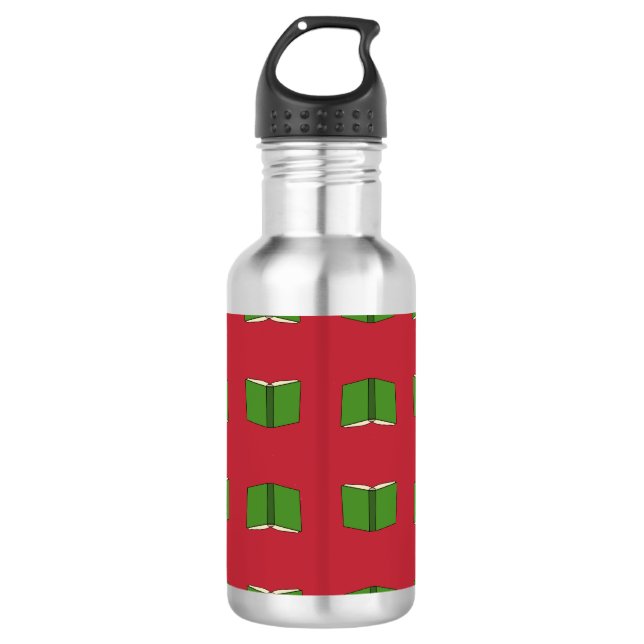 Cartoon Green Book 710 Ml Water Bottle (Front)