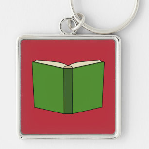 Cartoon Green Book Key Ring