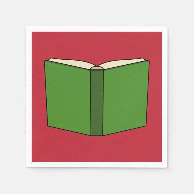 Cartoon Green Book Napkin (Front)