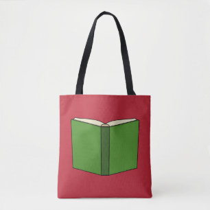 Cartoon Green Book Tote Bag