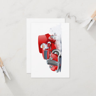 Cartoon greeting Christmas card