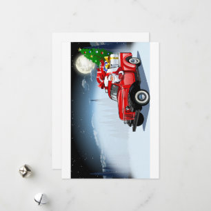 Cartoon greeting Christmas card