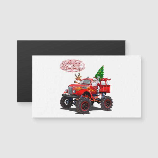 Cartoon greeting Christmas card (Front/Back)