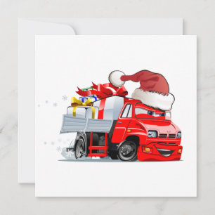 Cartoon greeting Christmas card