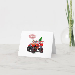 Cartoon greeting Christmas card
