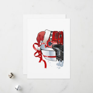 Cartoon greeting Christmas card