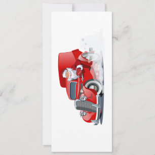 Cartoon greeting Christmas card